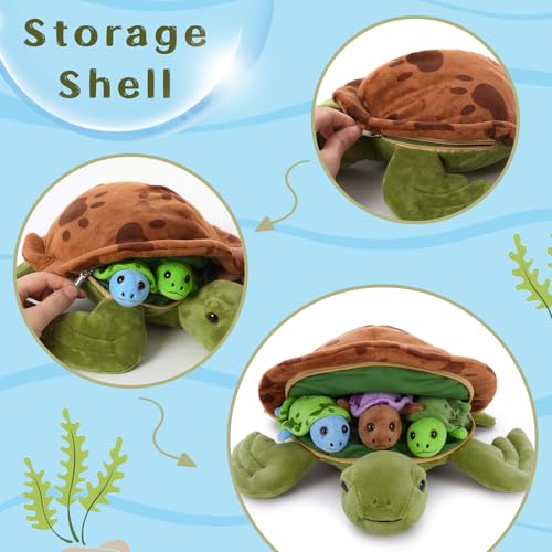 23" 5-in-1 Shark Stuffed Animal Plush Set T315
