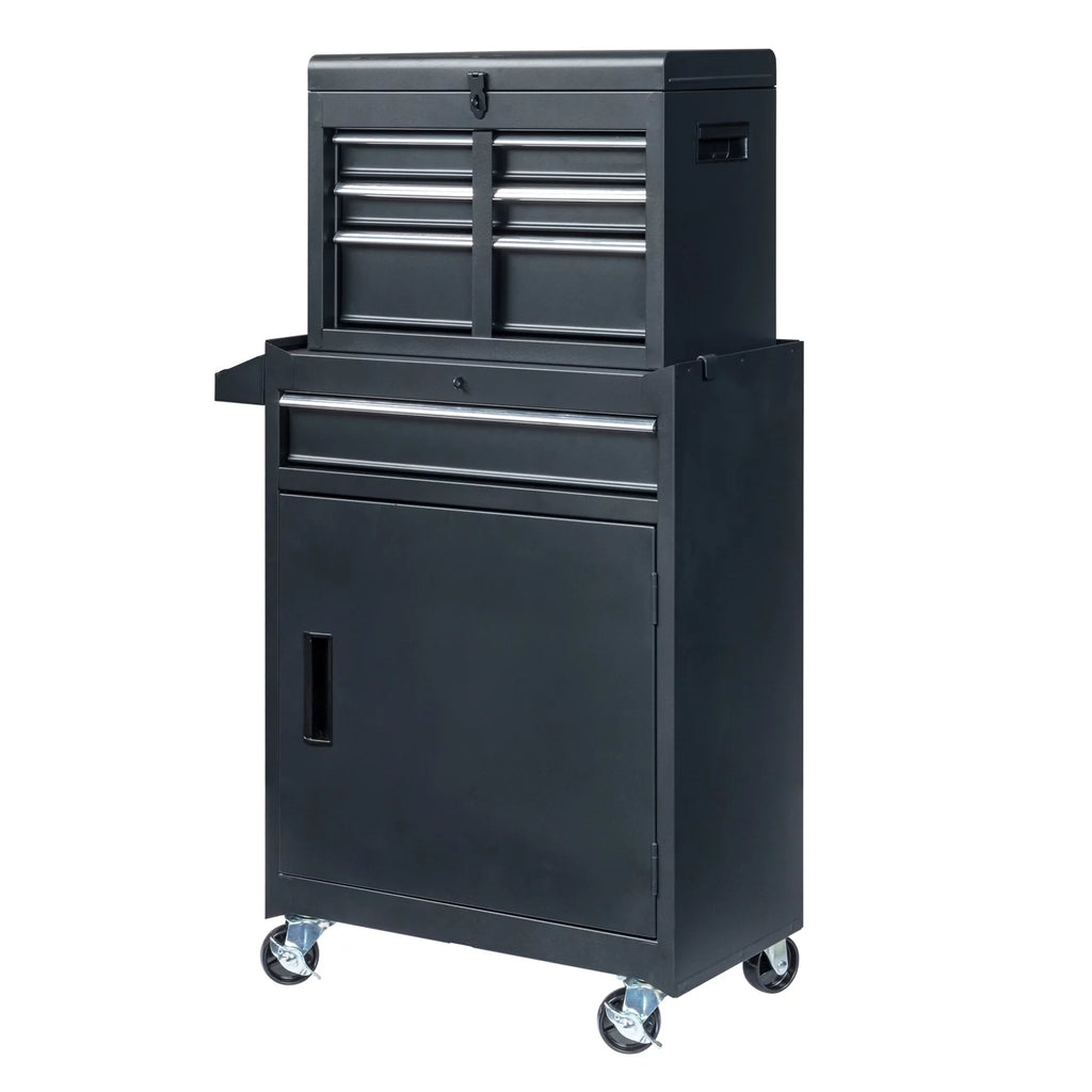 2 in 1 Rolling Tool Chest with 4 Drawers E5998