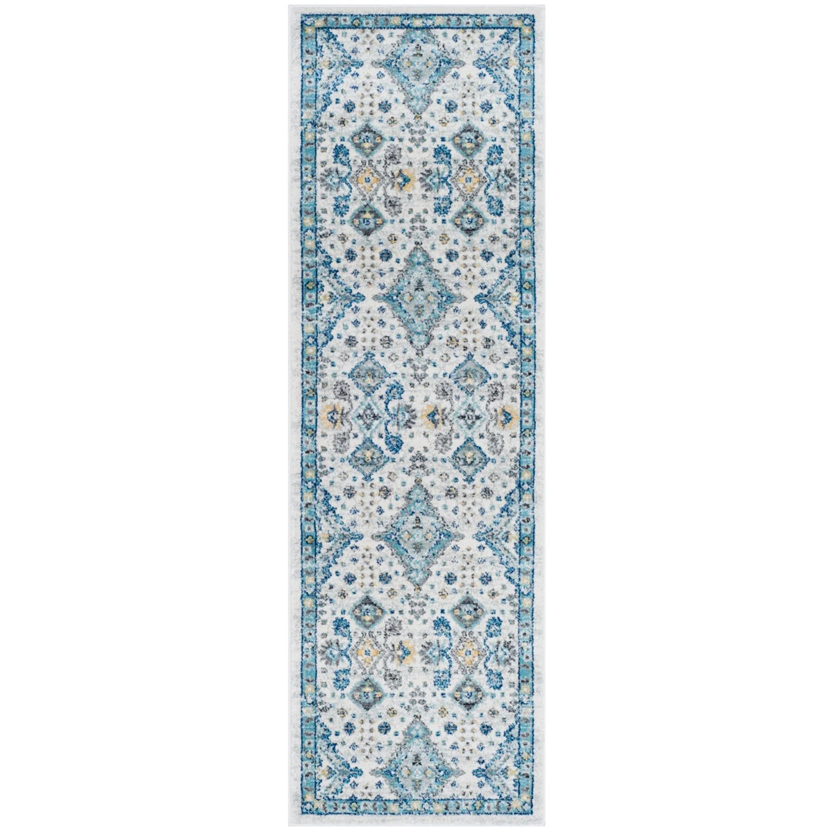 Ivory Light Blue 10' x 14' Area Rug R19971
