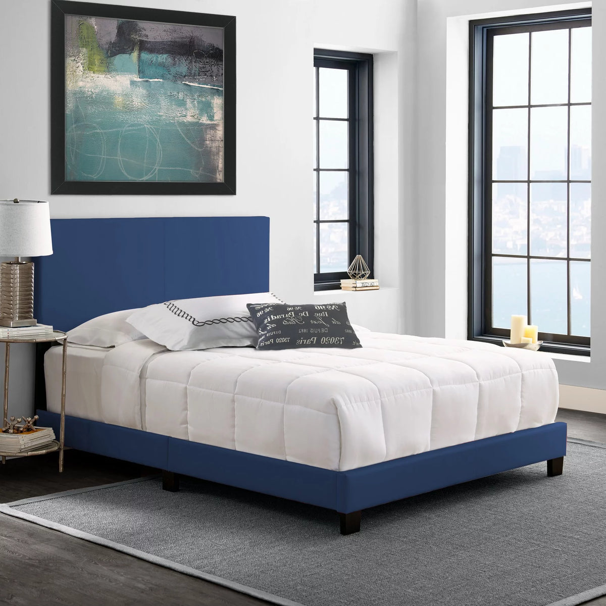 Queen Upholstered Platform Bed L374118