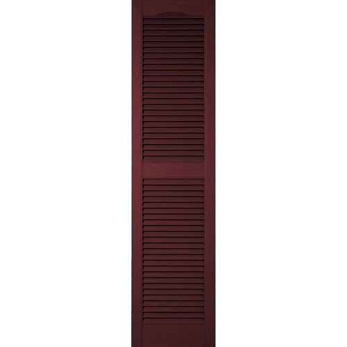 12 inch x 49 inch Vinyl Open Louver Shutters E86769