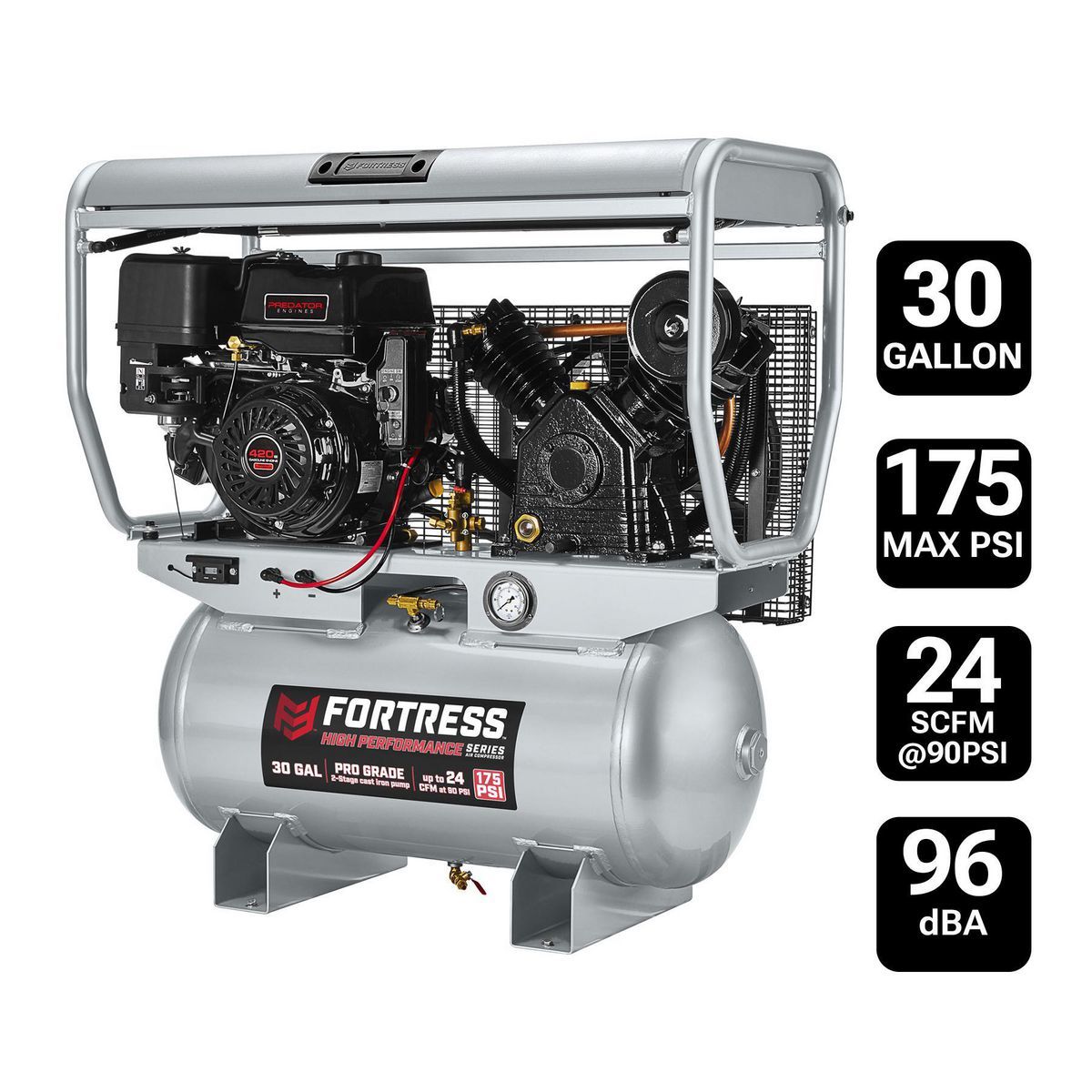 30 Gallon 175 PSI Gas Air Compressor Y231