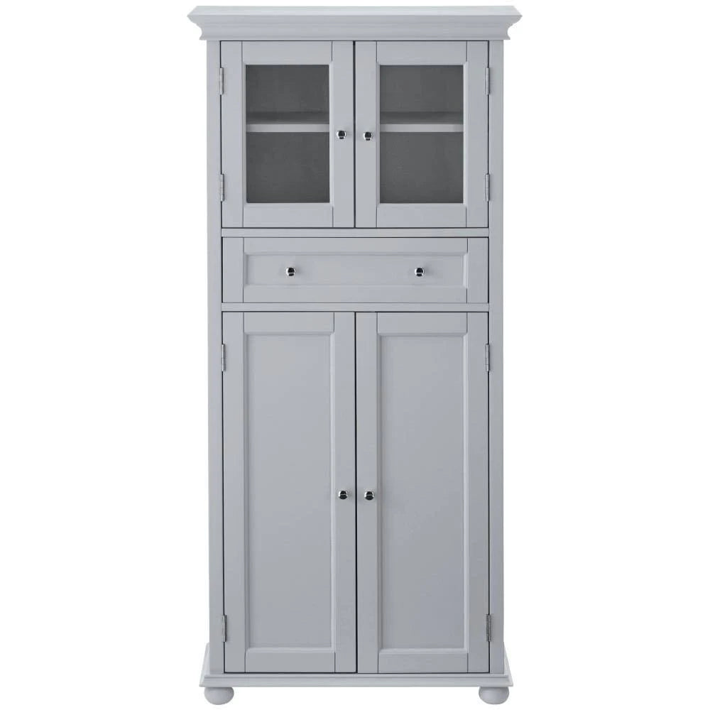 4-Door Tall Cabinet in Dove Grey G25347