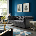 Gray Velvet Sofa H6742