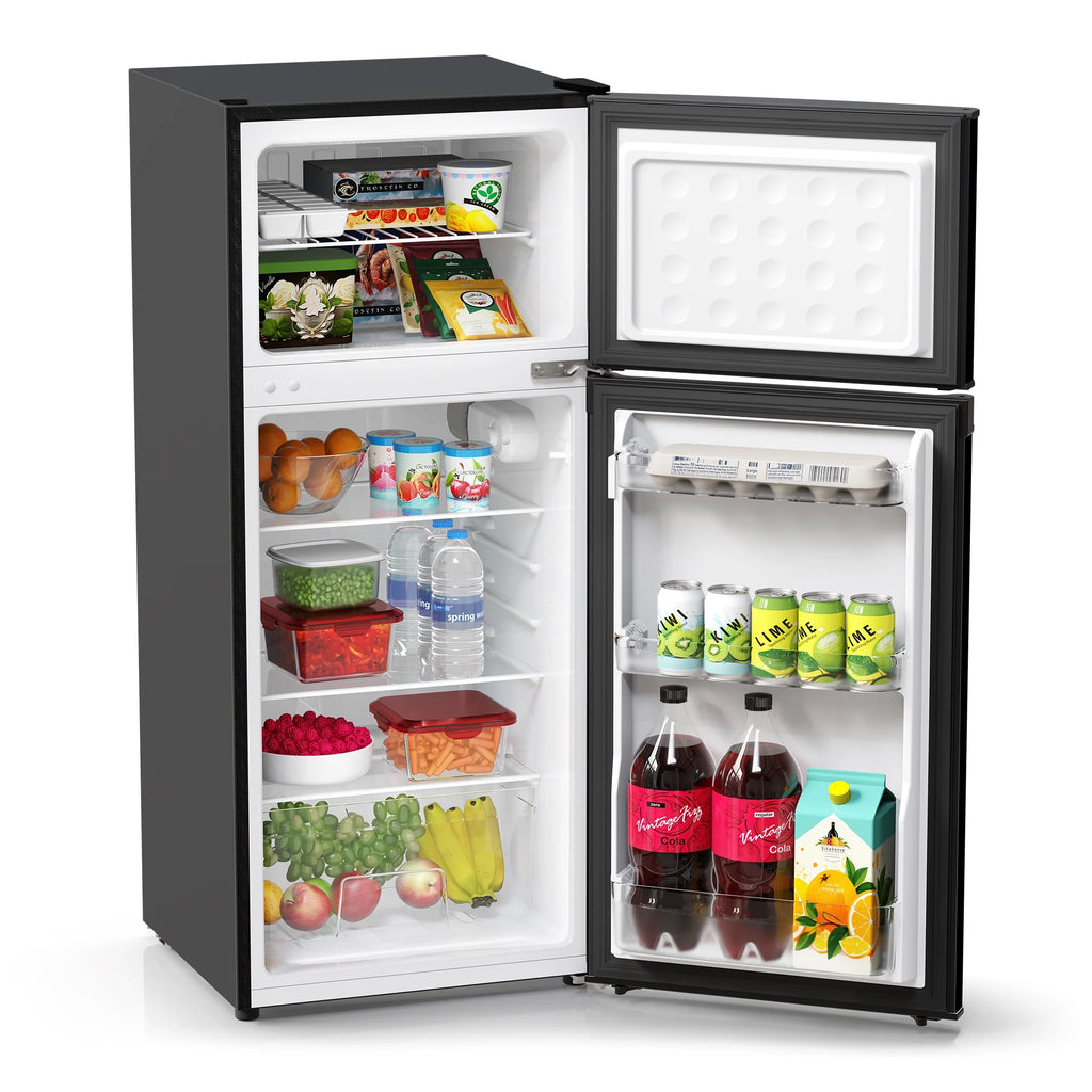 4.5 Cu. ft. Two Door Refrigerator Black Stainless Look F437