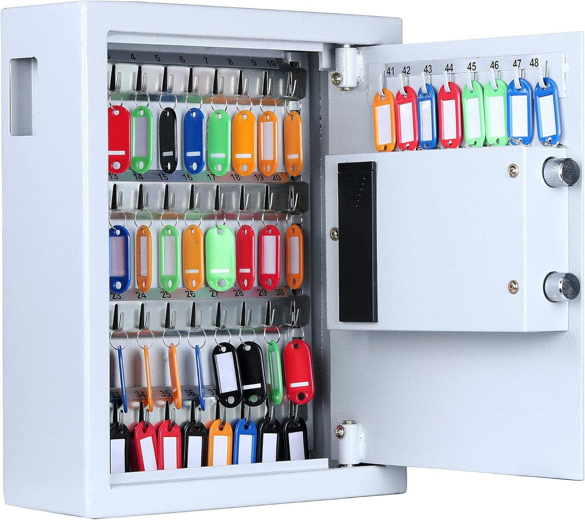 Digital Lock 48 Keys Capacity Wall Mounted Metal Steel Key Cabinet I8546