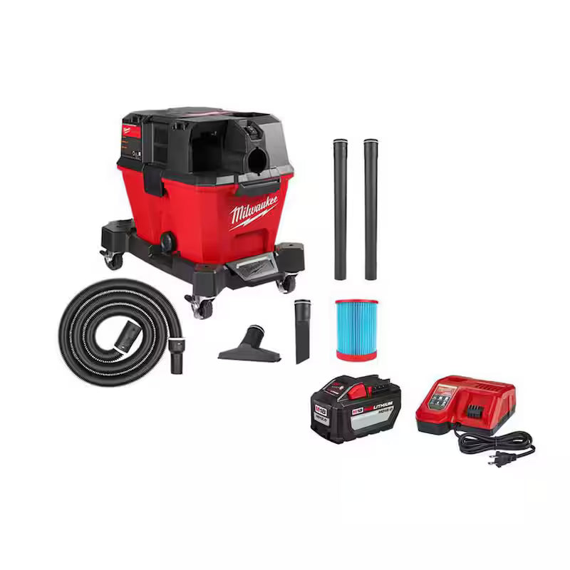 6 Gal. Cordless Wet/Dry Shop Vacuum with Battery and Charger Kit U9584
