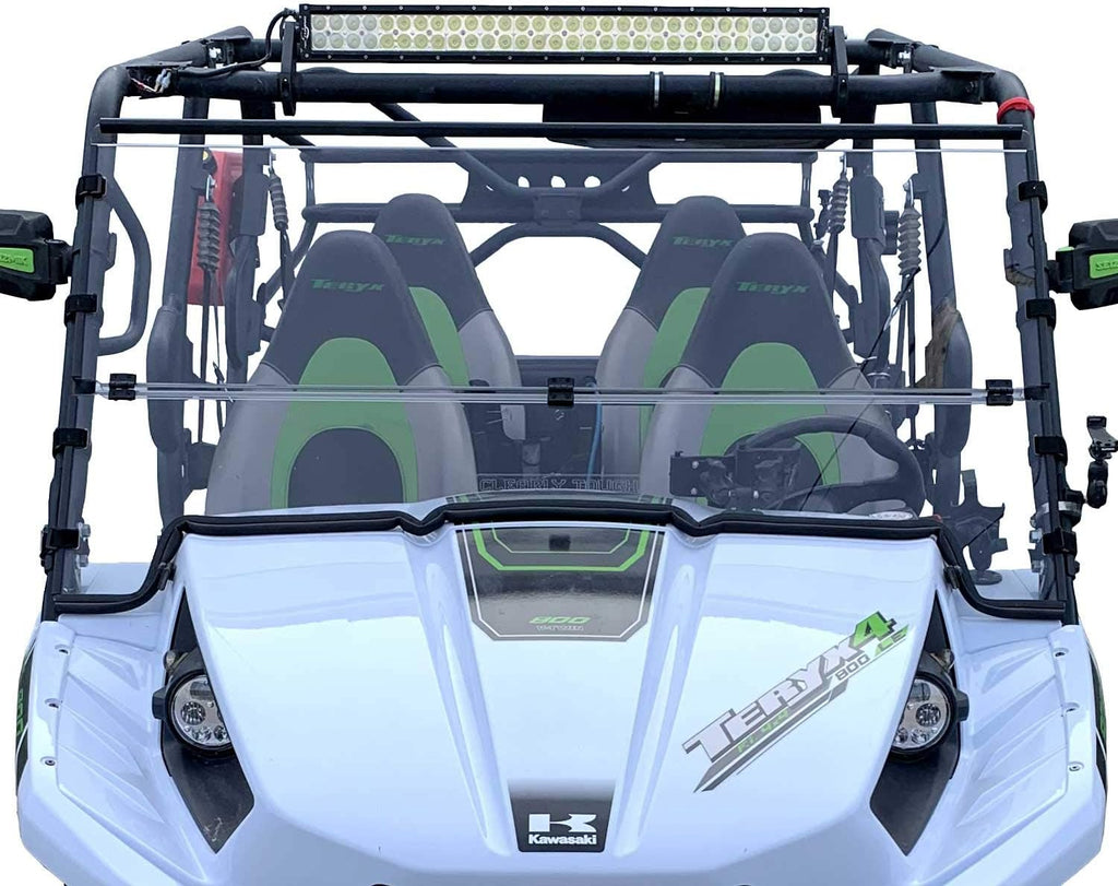 Folding Scratch Resistant Polycarbonate Windshield D214
