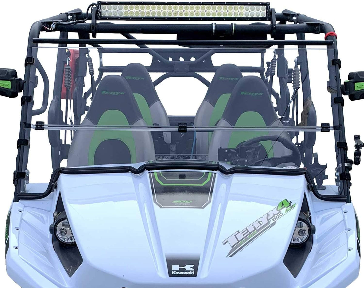 Folding Scratch Resistant Polycarbonate Windshield D214