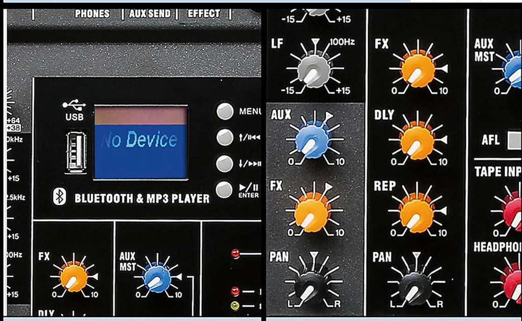 12 Channels Bluetooth USB DJ Audio Mixer B905