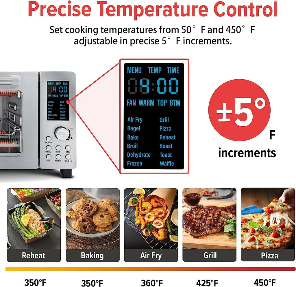 21-Qt Convection Toaster Oven Air Fryer Combo S522