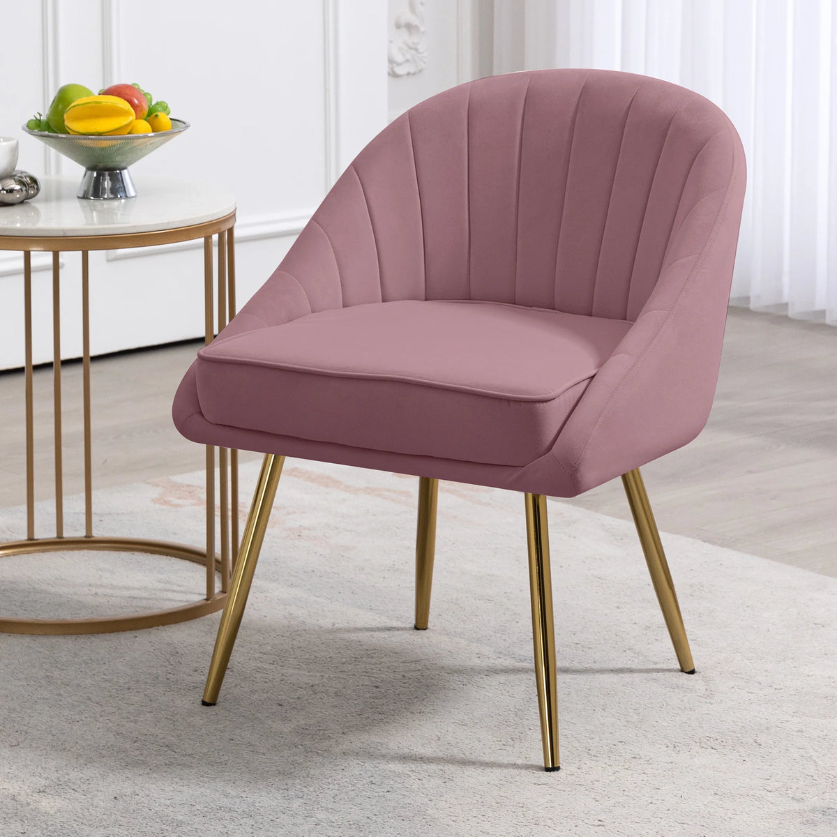 Velvet Loveseat and Accent Chair Set J871