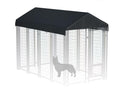 10' x 10' 600D Heavy Duty Waterproof Dog Kennel Top Cover Gray A74092