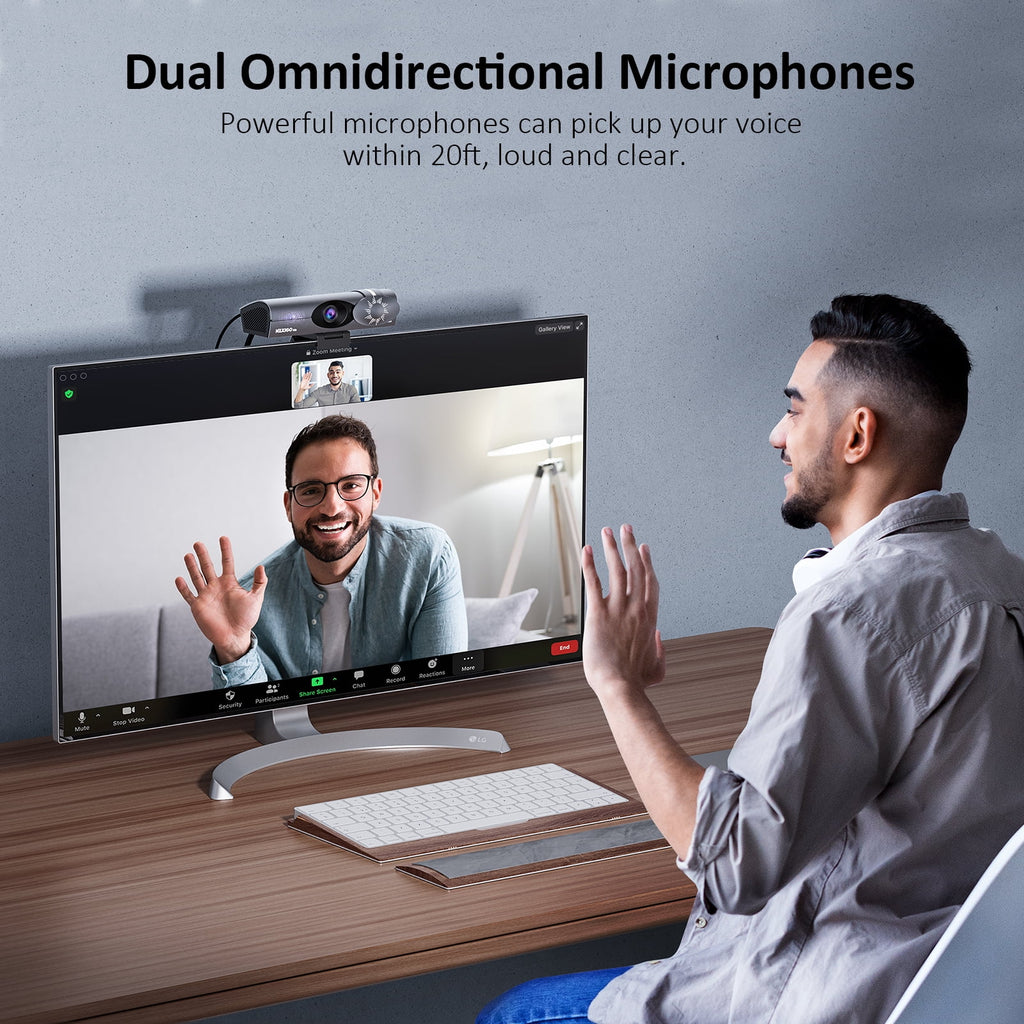 4K AI Webcam with Noise-Canceling Mic S795702