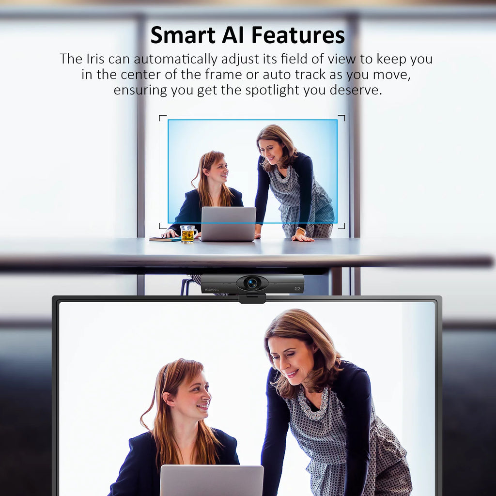 4K AI Webcam with Noise-Canceling Mic S795702