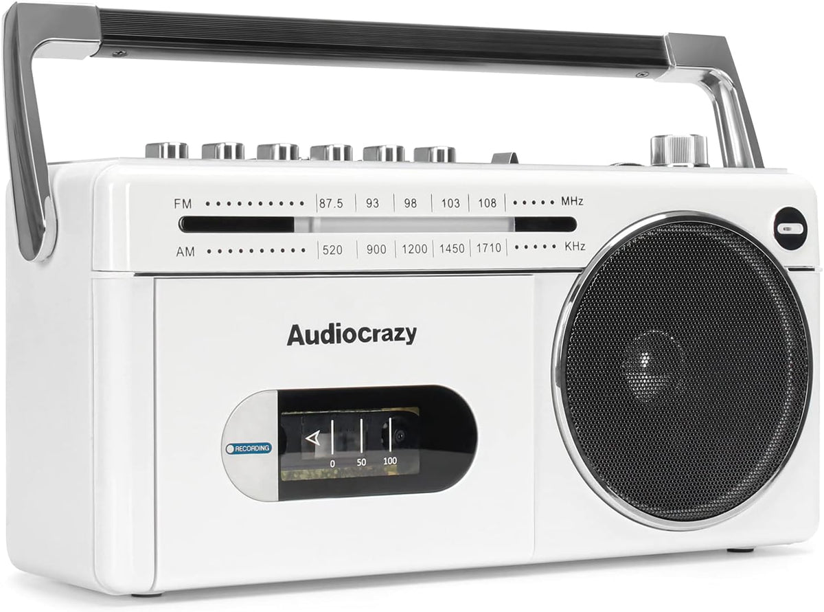 Portable Cassette Player Recorder AM FM Radio Boombox with Speaker Q568