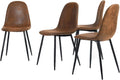 Suede Upholstered Dining Chair Set Of 4 D48850