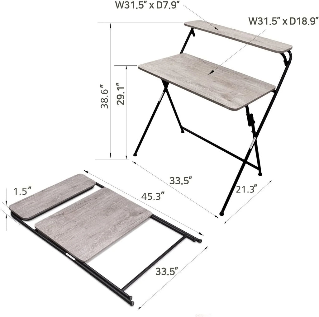 Folding Desk with Metal Frame K586