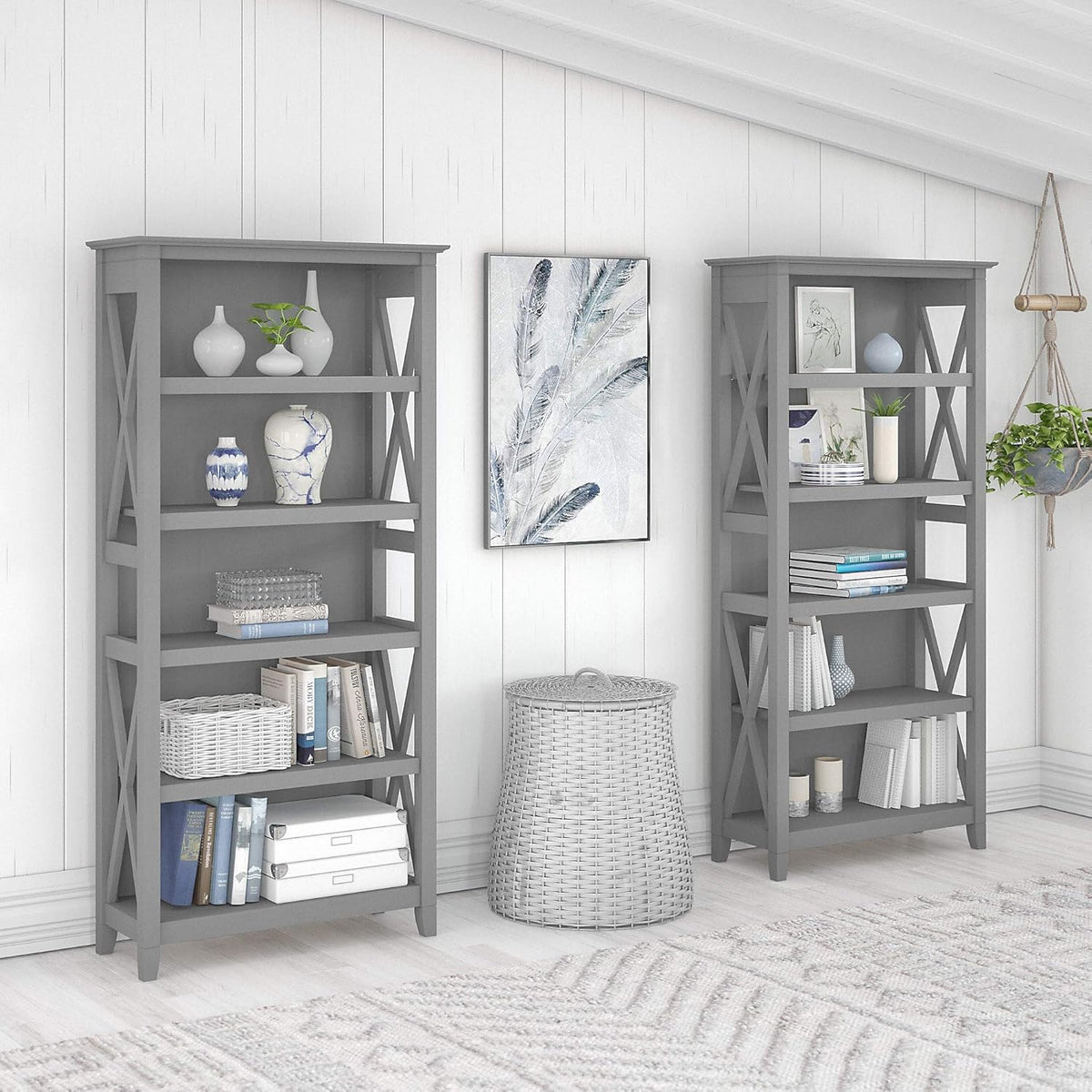 5 Shelf Bookcase Set J186