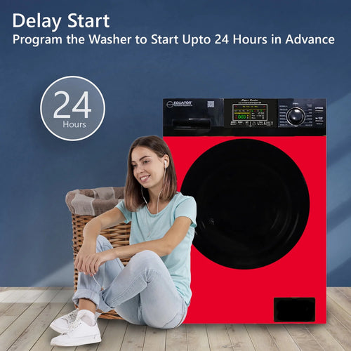 18 lbs. Combination Washer Dryer with Laundry Pedestal C934