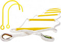 13ft Weather Resistant Fire Escape Ladder with Hooks F688