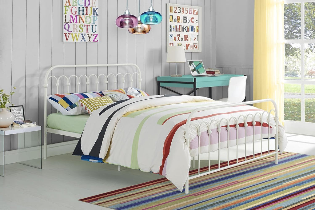 White Twin Metal Daybed and Trundle U640