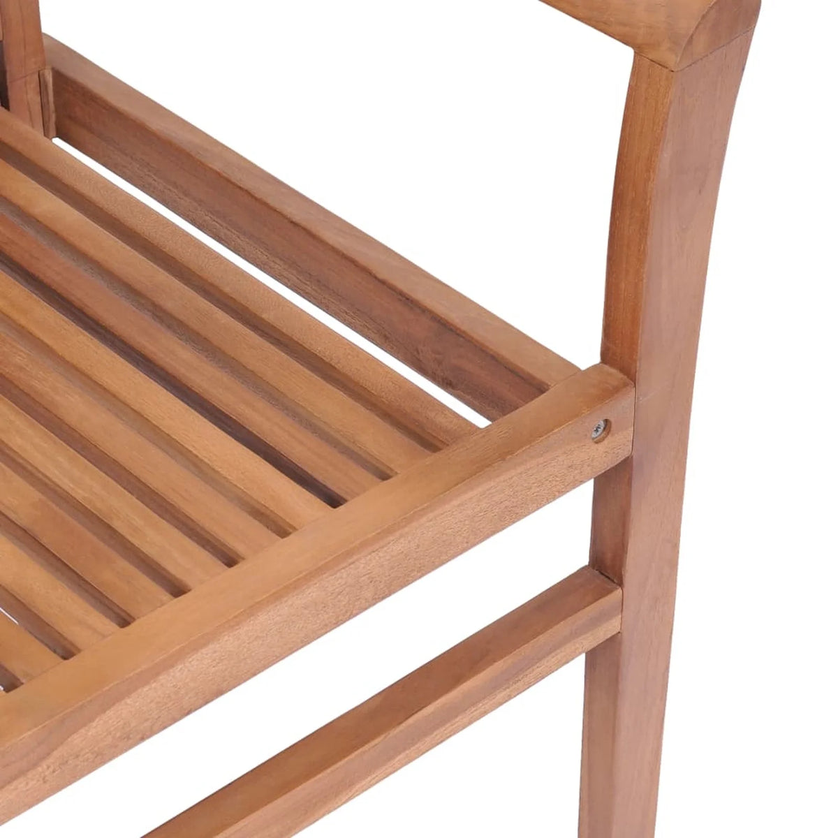 Set of 2 Wooden Garden Chairs with Gray Cushion N843