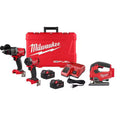18-V Lithium-Ion Brushless Cordless Hammer Drill and Impact Driver Combo Kit with Jigsaw Y5196