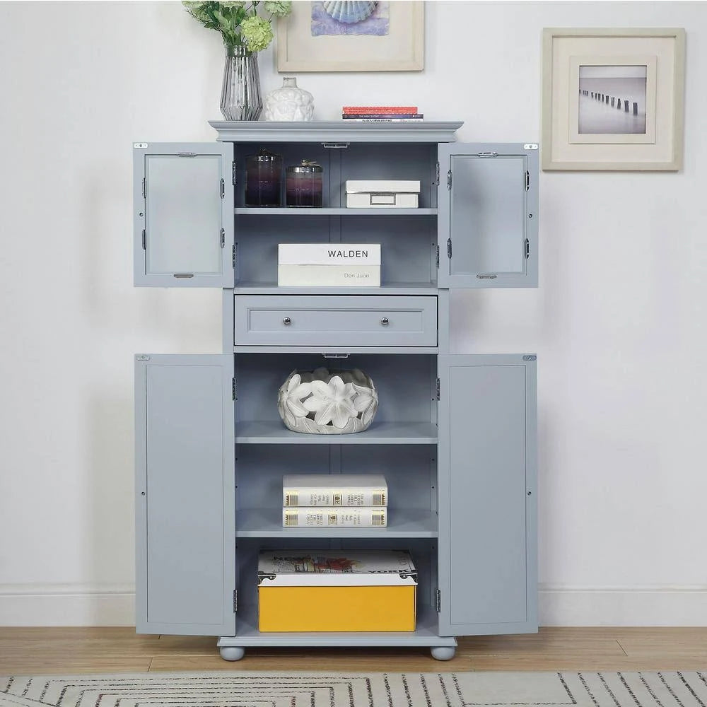 4-Door Tall Cabinet in Dove Grey G25347