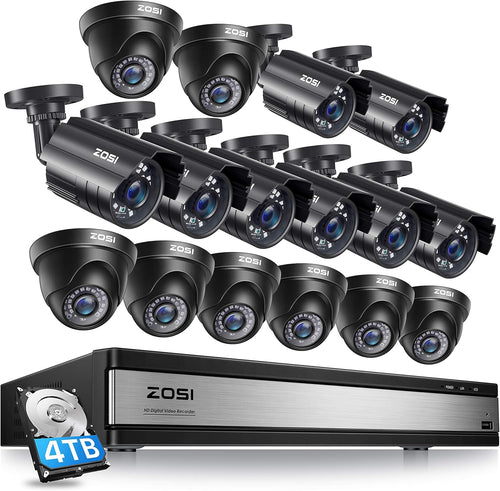 16CH 1080P Security Camera System with 2TB Hard Drive S95732