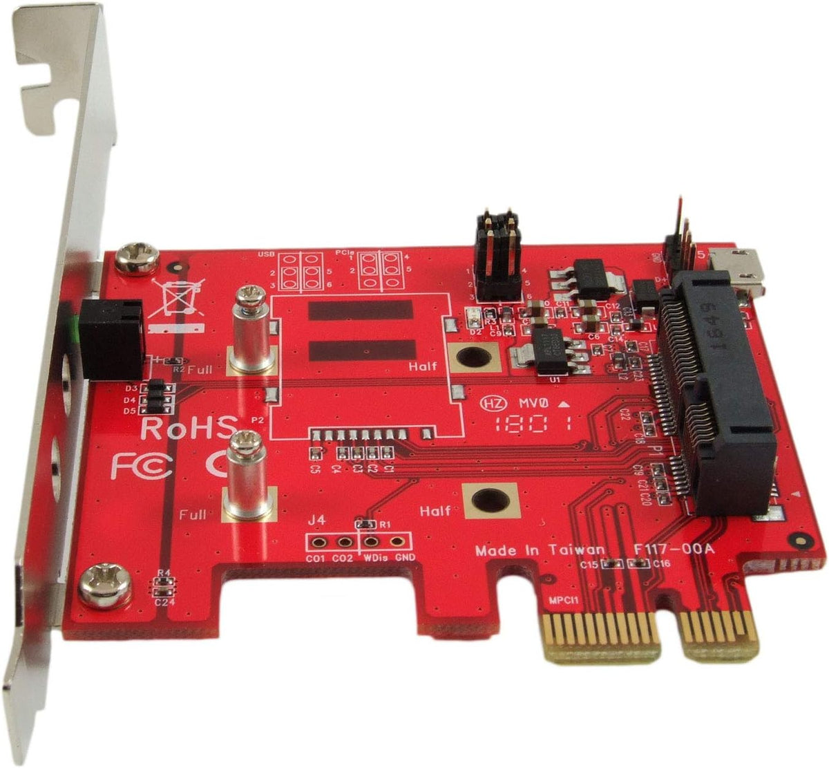 Mini PCI-E to PCI-E Adapter Card Pack of 2 T1772