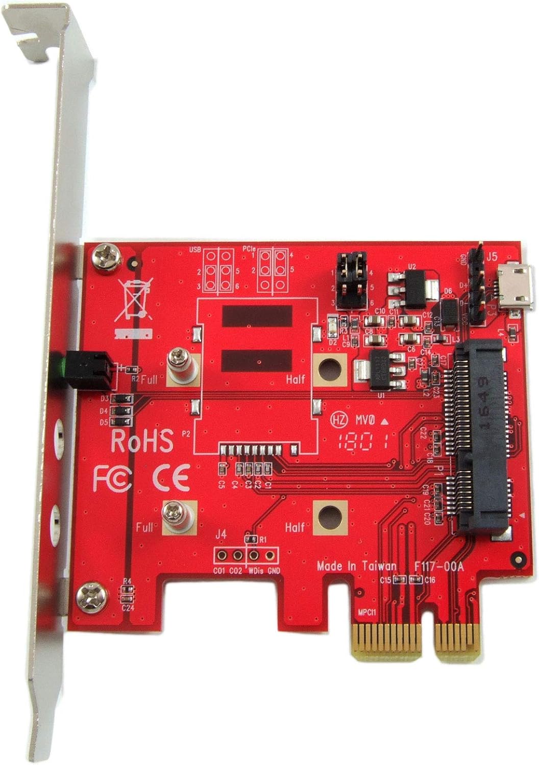 Mini PCI-E to PCI-E Adapter Card Pack of 2 T1772