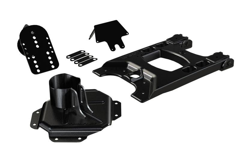 Rear Driver and Passenger Side HD Hinged Carrier with Adjustable Tire Mount K535935