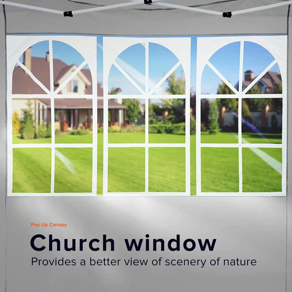 10'x10' Pop Up Canopy Tent with Sidewalls J87709