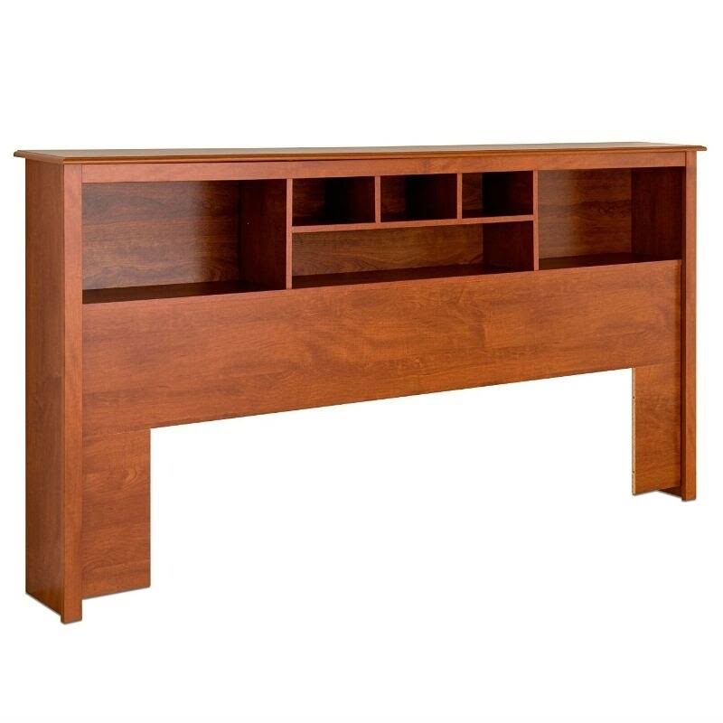 King Size Bookcase Headboard with Adjustable Shelf X68851