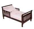 Pink 4-Piece Chenille Toddler Bedding Set Z557586