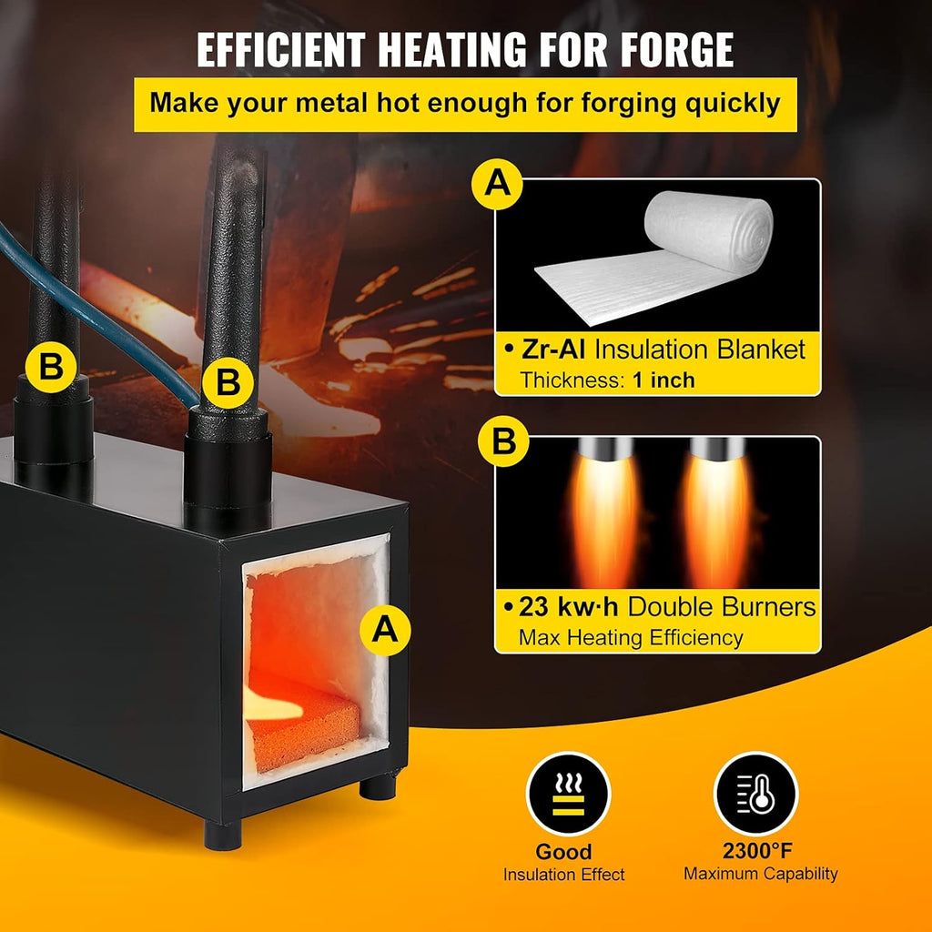 Portable Dual Burners Propane Knife Forge Y353