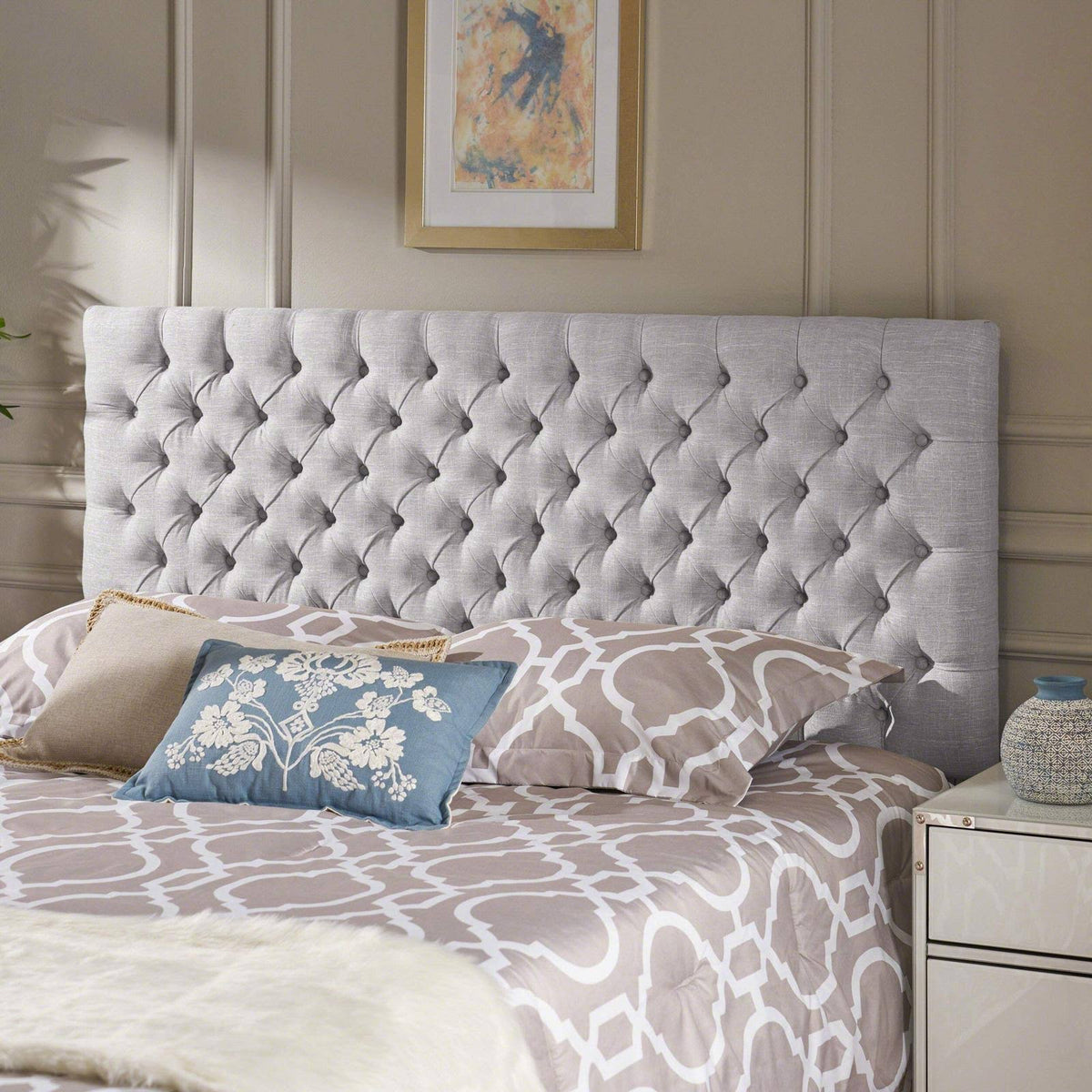 Adjustable King California King Fabric Headboard O959