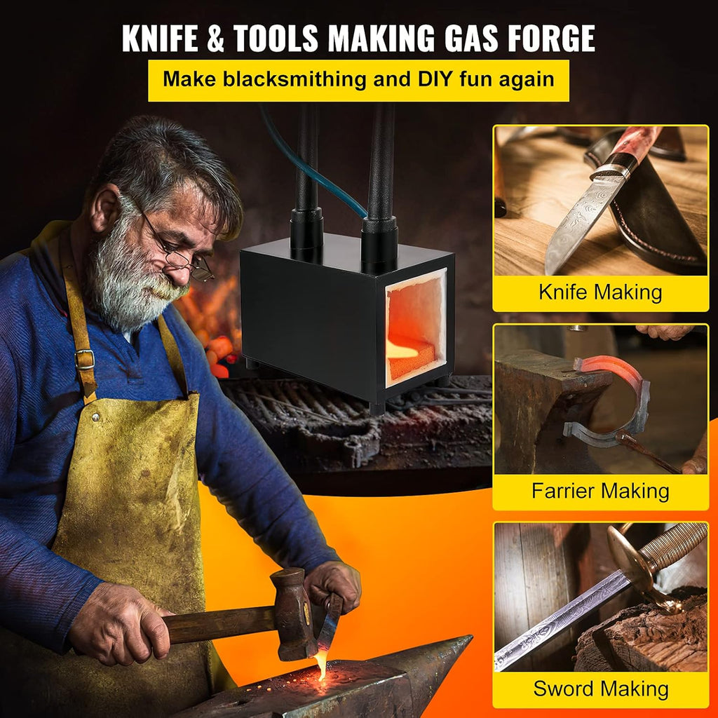 Portable Dual Burners Propane Knife Forge Y353