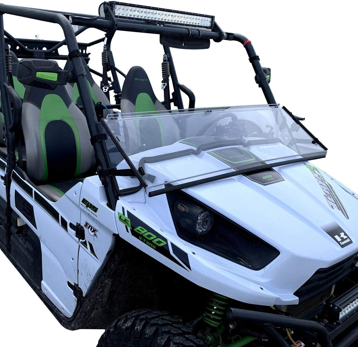 Folding Scratch Resistant Polycarbonate Windshield D214