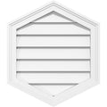 Vertical Peaked Surface Mount PVC Gable Vent X821
