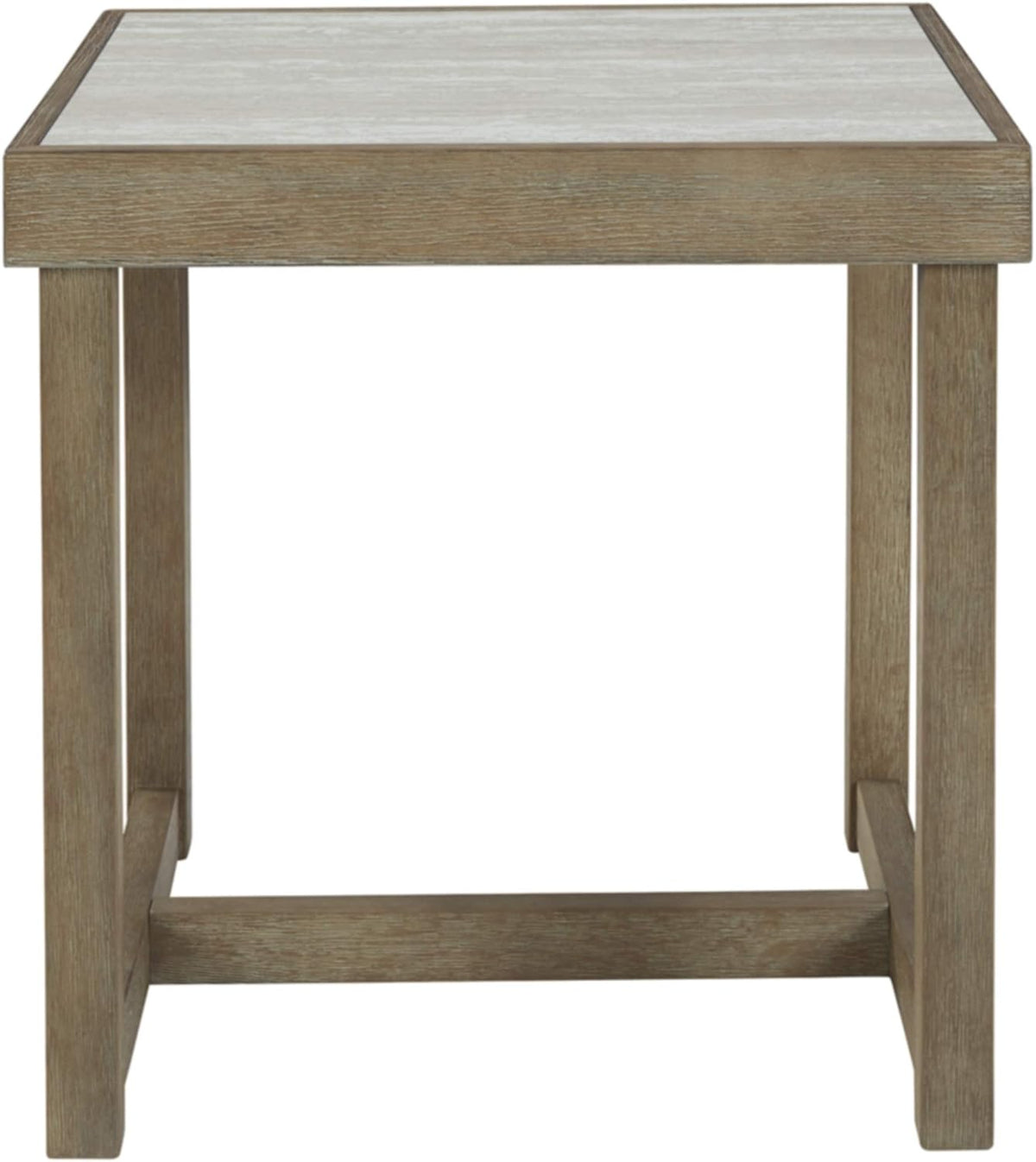 Contemporary End Table with Faux Carrara Marble Top Y859602