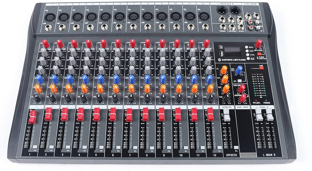 12 Channels Bluetooth USB DJ Audio Mixer B905