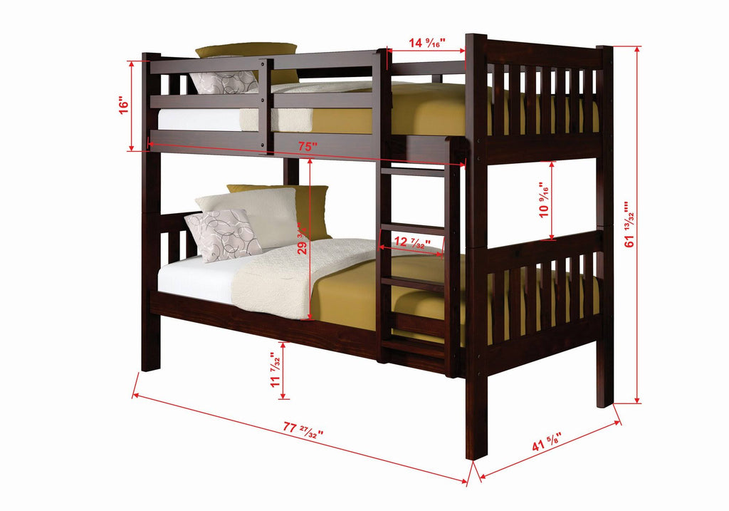 Twin Over Twin Bunk Bed K803176