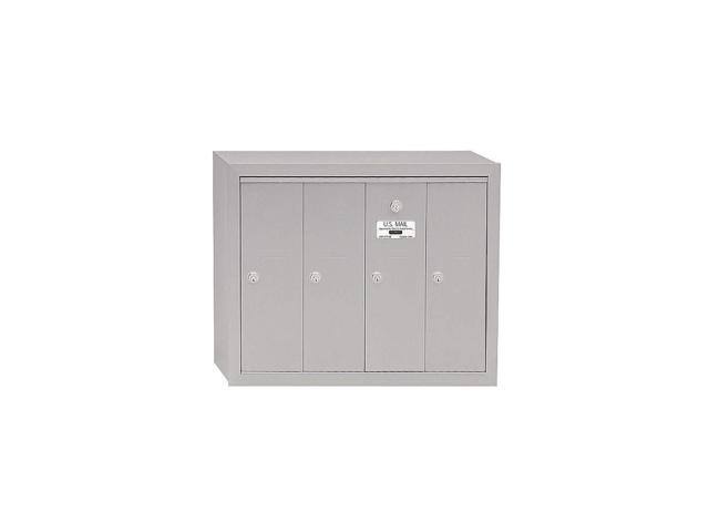 Aluminum 4 Door Vertical Mailbox O59431