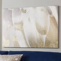 Abstract Art Paper Gold Gray White Silver Canvas 30x22 R2041