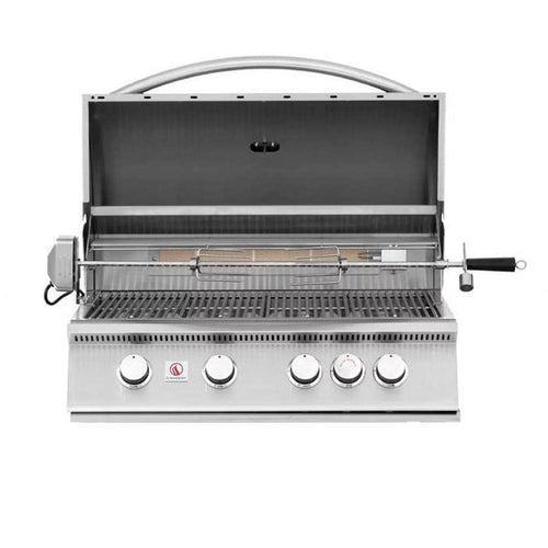32-Inch 4-Burner Built-In Propane Gas Grill With Rear Infrared Burner B5130