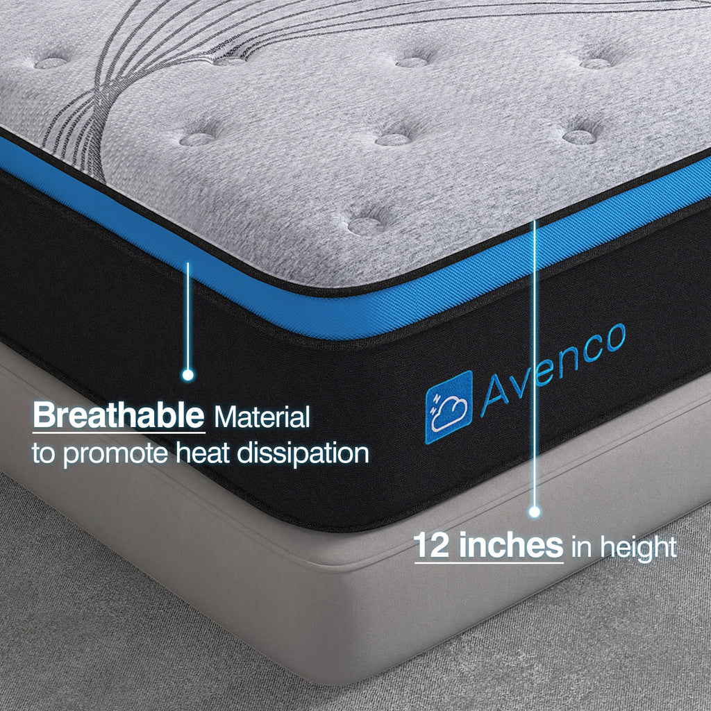 10 inch Gel Memory Foam Hybrid Mattress, Full Size D2970
