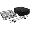 3PC Roof Rack Cargo Kit with Roof Basket, Load Bars & Storage Bag O37284