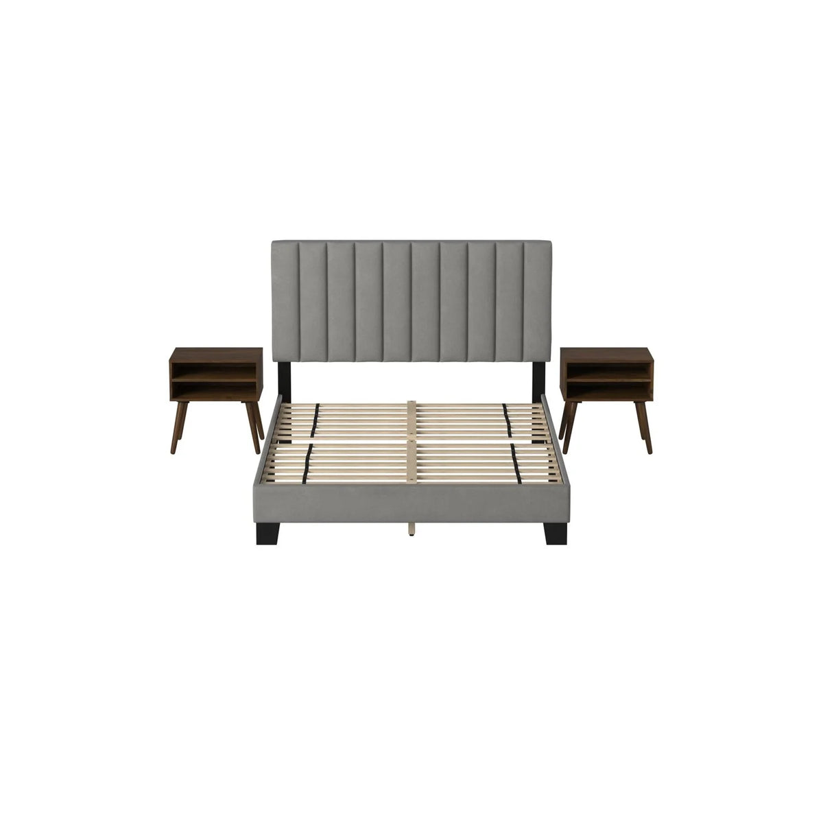 King Bed with Two End Table W4833